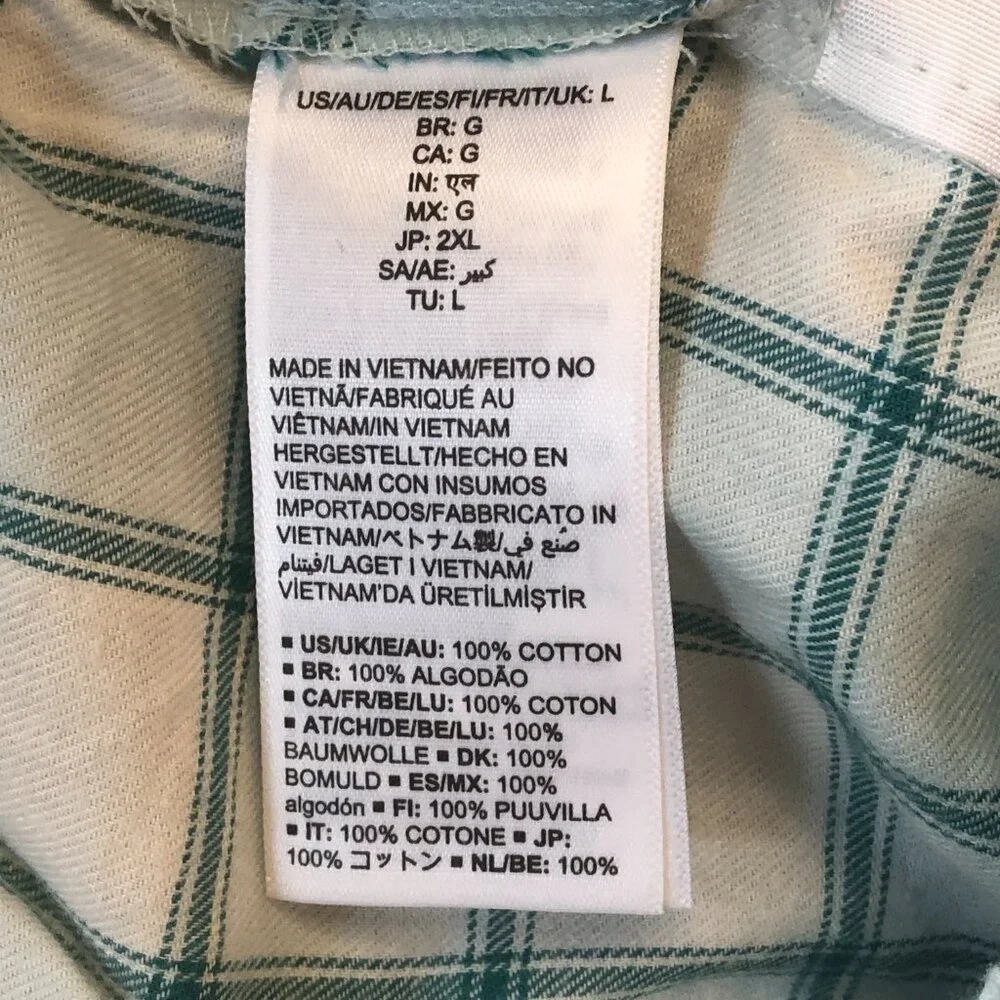 Amazon Essentials Blue/White Plaid Drawstring PJs Pajamas Bottoms - Picture 5 of 10